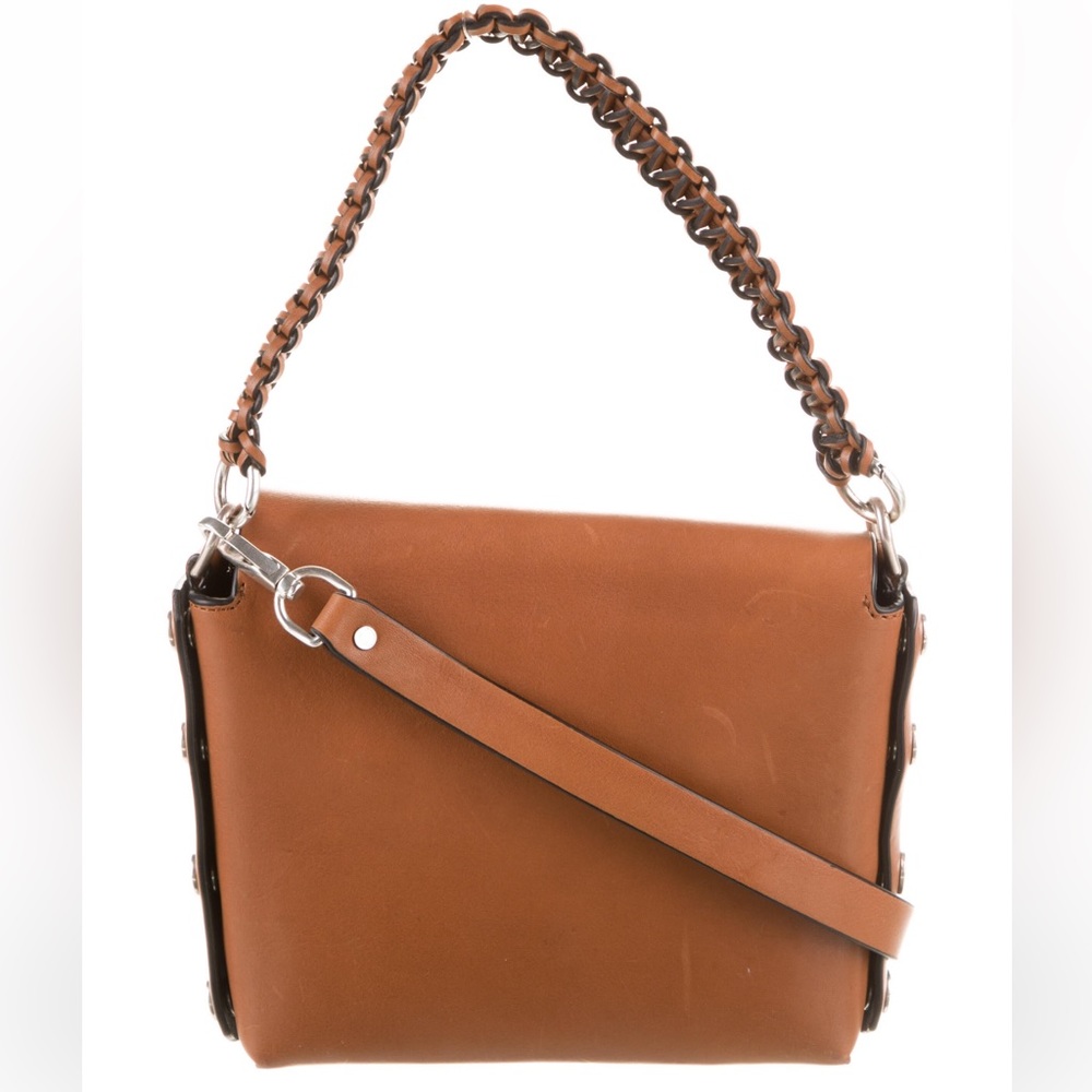 Rag & Bone Shoulder Brown Leather Hand Bag Purse Authentic - Picture 4 of 7